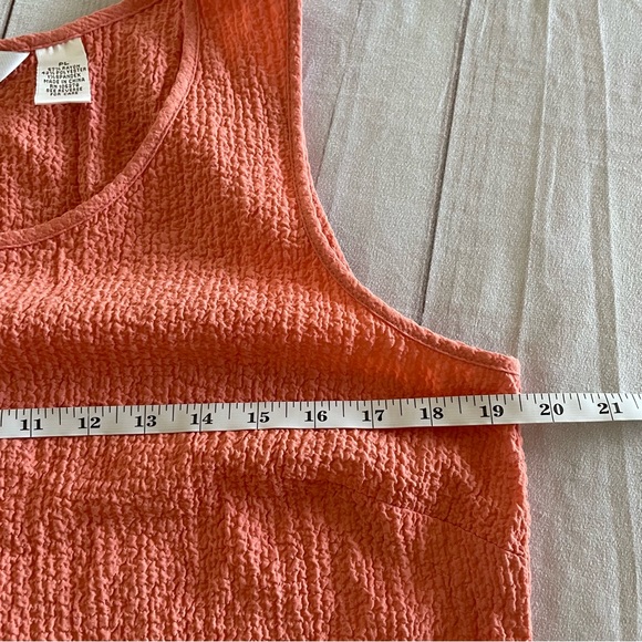 Draper’s & Damon’s Petites Textured Sleeveless Tank Top Women’s L Pink Stretch - Picture 7 of 9